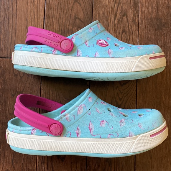 Crocs clogs flamingo size J 2 - Picture 3 of 12
